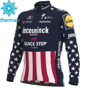 Radtrikot 2021 Deceuninck-Quick-Step Winter Thermal Fleece N004